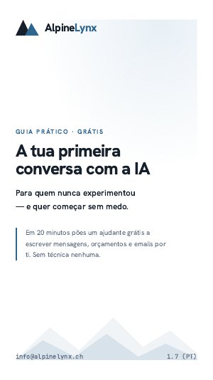 Capa: A tua primeira conversa com a IA