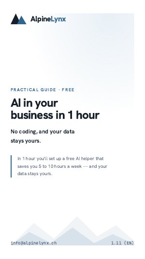 Cover: AI in your business in 1 hour