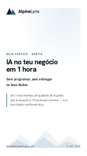 Capa: IA no teu negócio em 1 hora