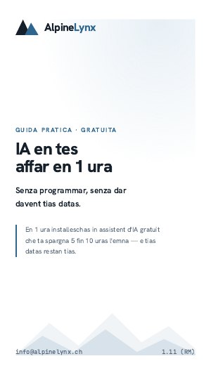 Cuverta: IA en tes affar en 1 ura