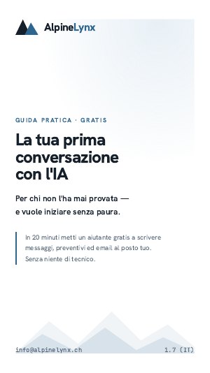 Copertina: La tua prima conversazione con l'IA