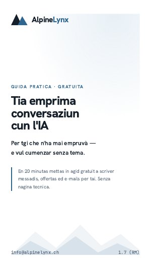 Cuverta: Tia emprima conversaziun cun l'IA