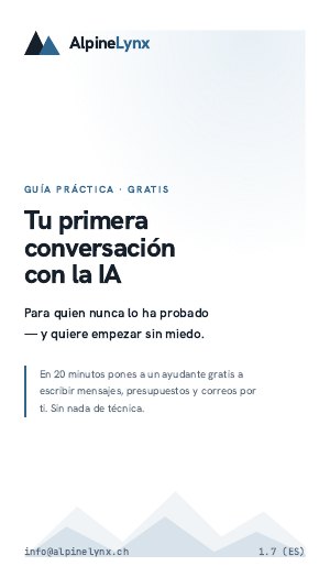 Portada: Tu primera conversación con la IA